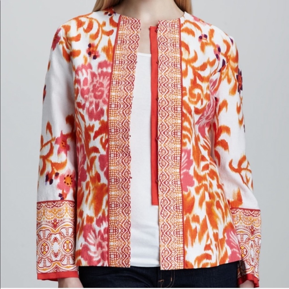 INDIKKA Jacquard Blazer Jacket Neiman Marcus Small